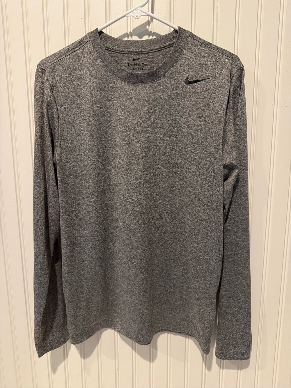 Nike Men’s Long-Sleeve Crew Shirt - Heather Gray